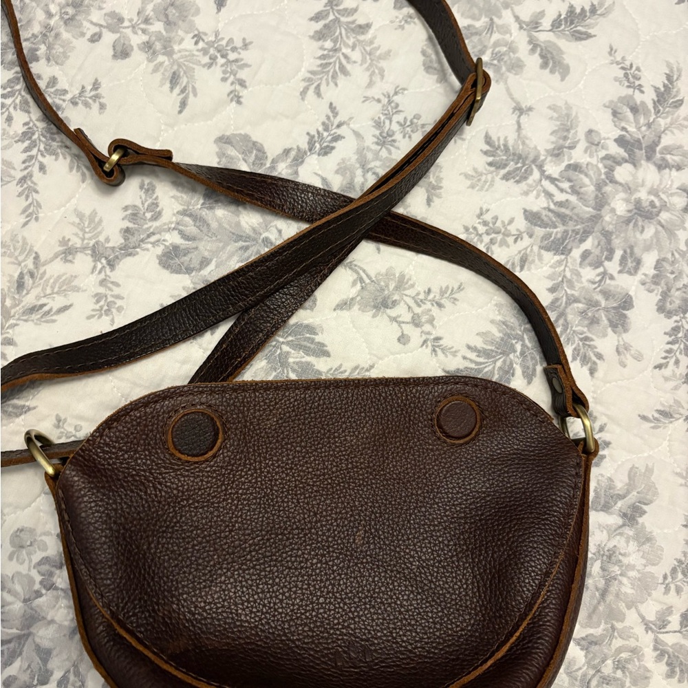 Elegant Brown Leather Women's Bag - Picture 10 of 11